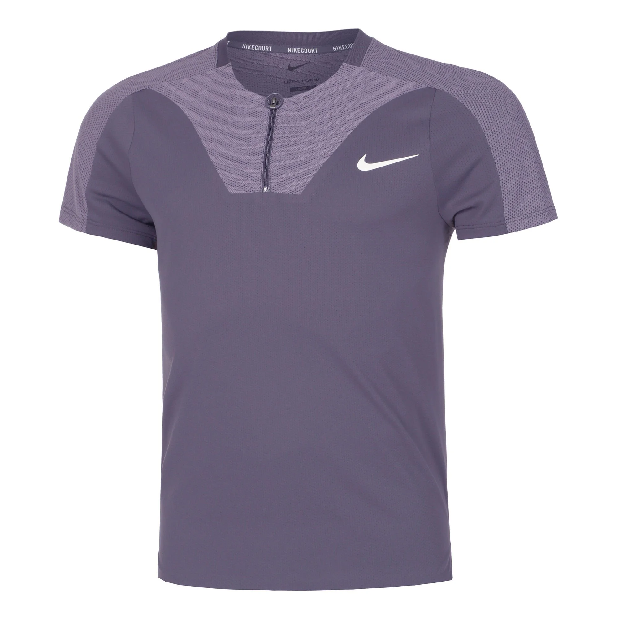 Nike Dri-Fit Advantage Court Slim UL RG Polo Uomini - Grigio, Lilla