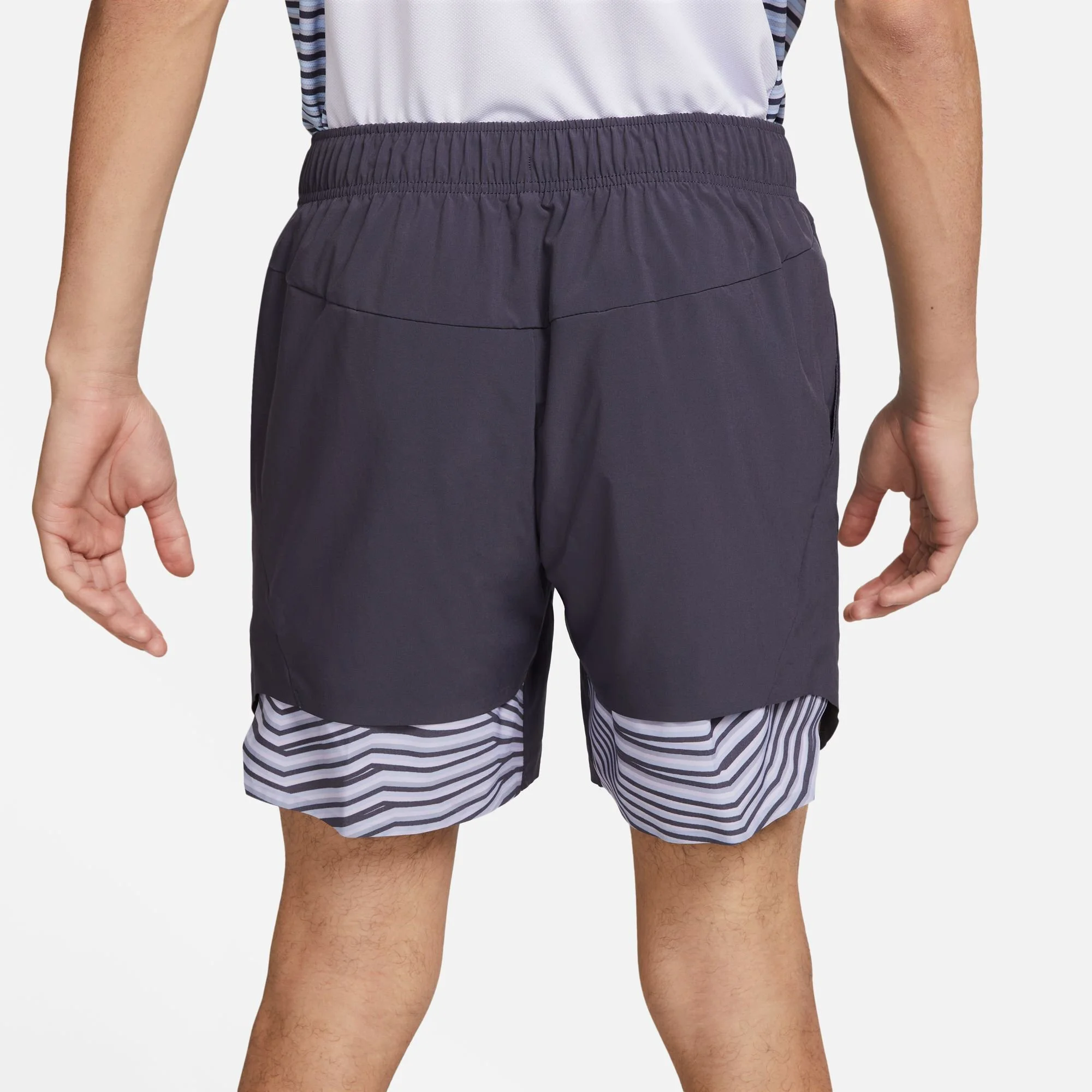 Nike Dri-Fit Court Slam RG Pantaloncini Uomini - Grigio, Lilla - immagine 7