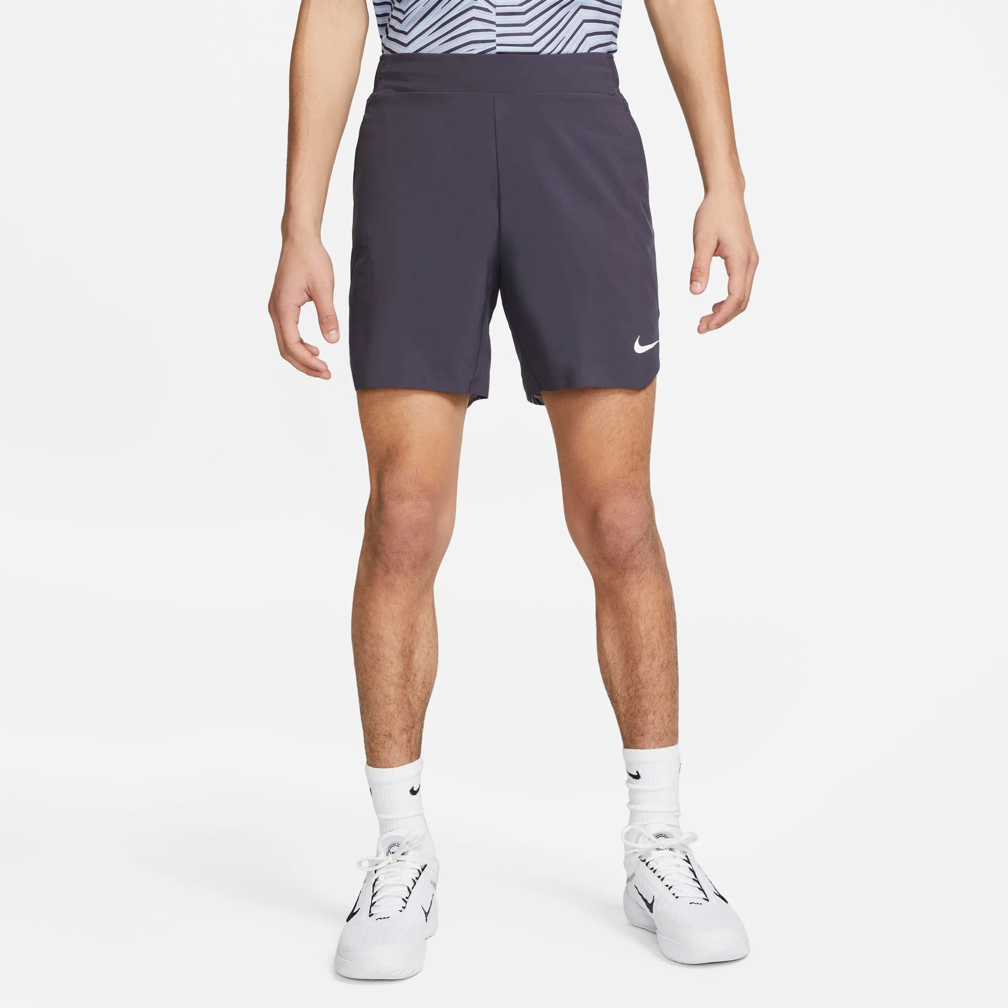 Nike Dri-Fit Court Slam RG Pantaloncini Uomini - Grigio, Lilla - immagine 9