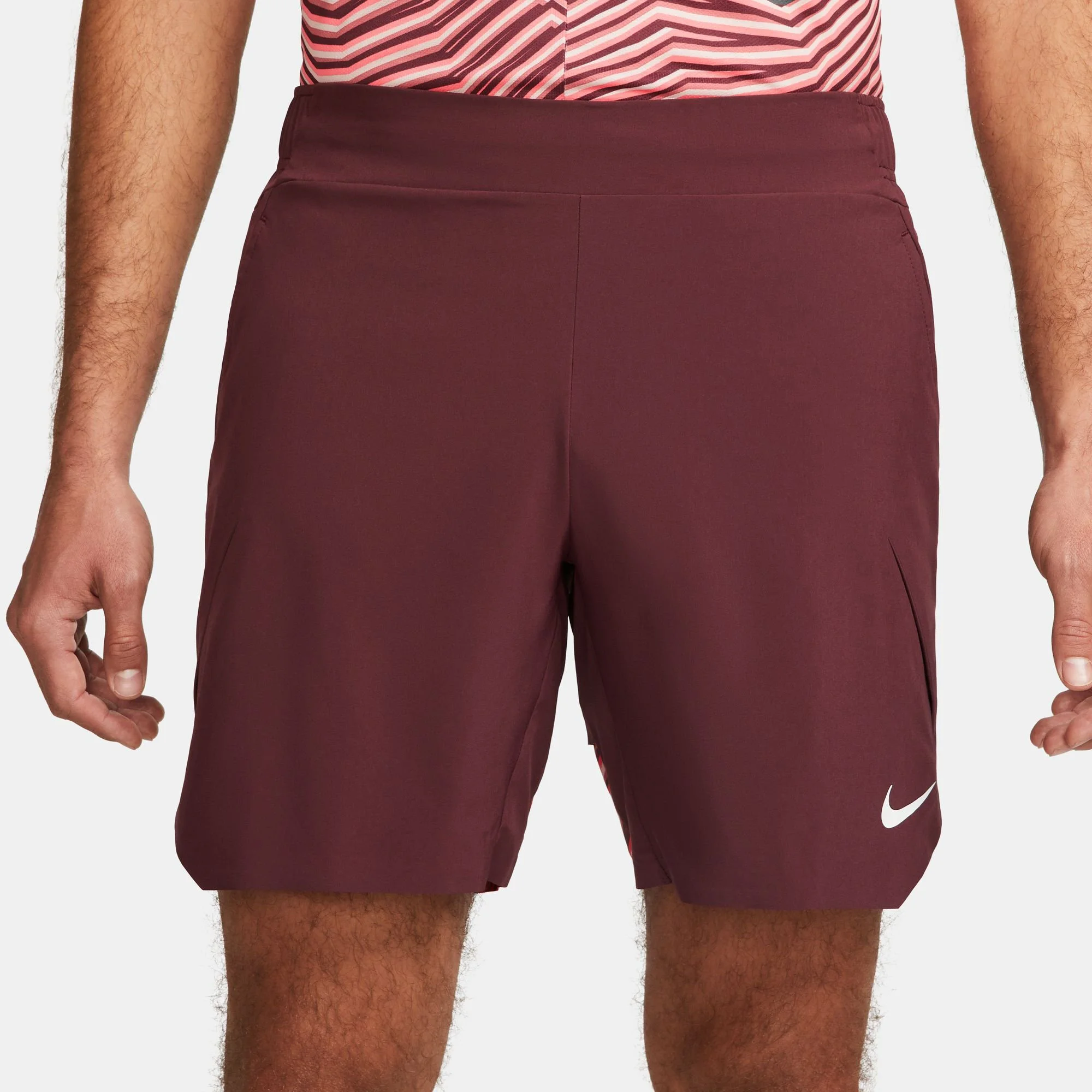 Nike Dri-Fit Court Slam RG Pantaloncini Uomini - Rosso Scuro, Rosa Antico - immagine 6