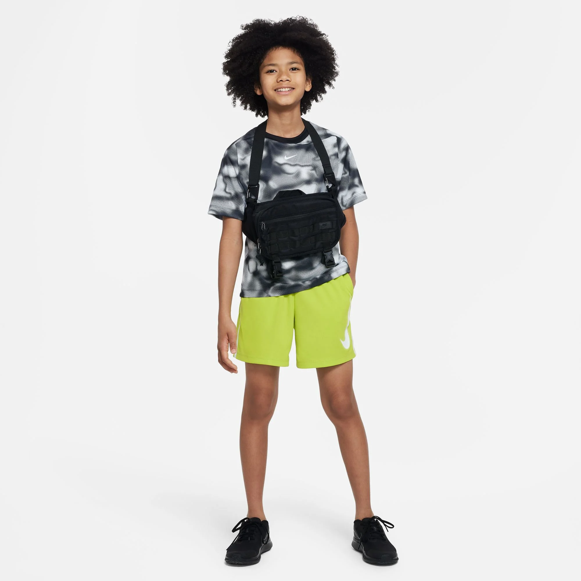 Nike Big Kids Graphic Pantaloncini Ragazzi - Lime - immagine 7