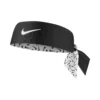 Nike Dri-Fit Head Tie 3.0 Reversible Printed Bandana - Bianco, Nero