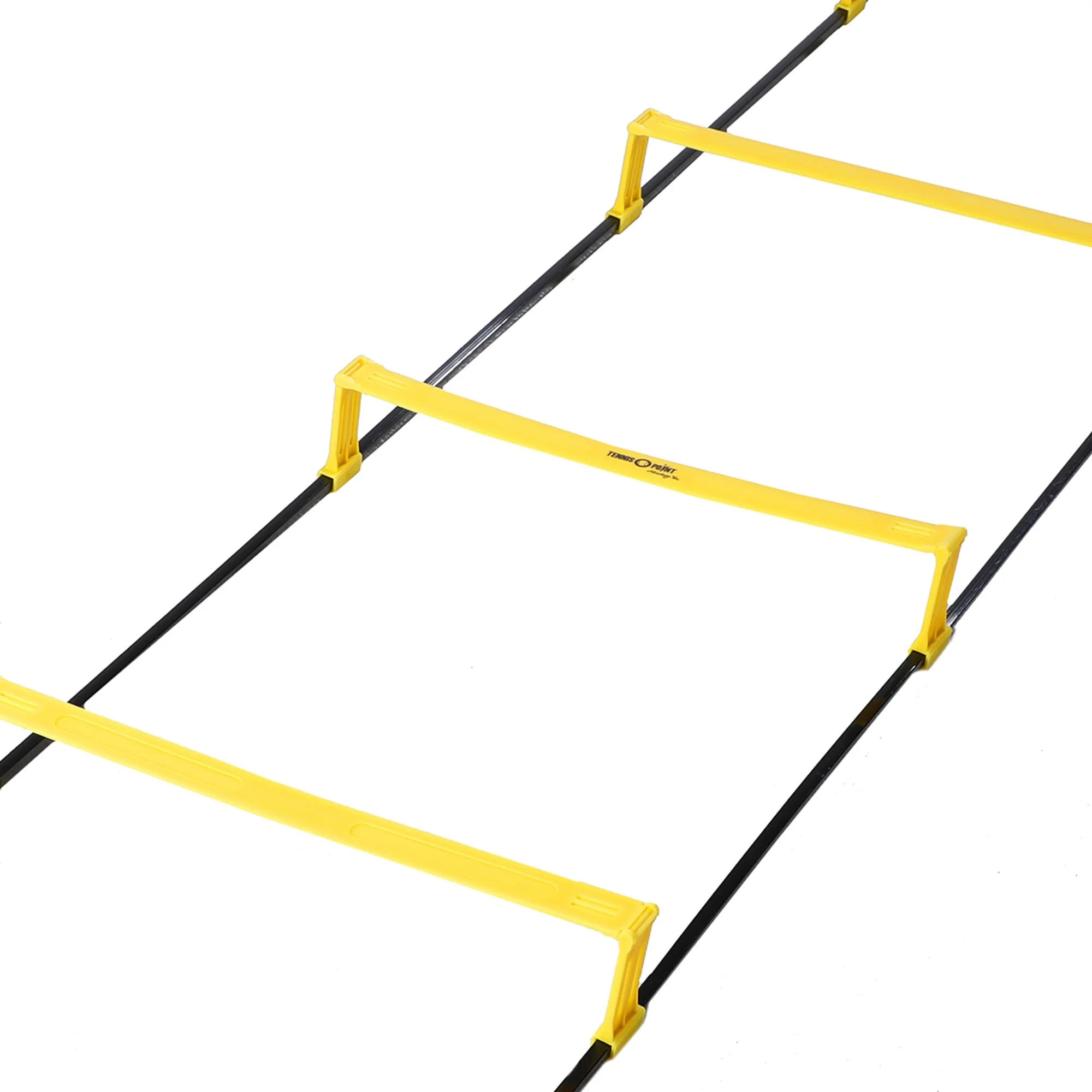 Tennis-Point Koordinationsleiter Mit Hürde 2m - Giallo, Nero - immagine 2