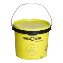 Tennis-Point Secchiello Per Palline Con Copertura, Rotondo - Giallo