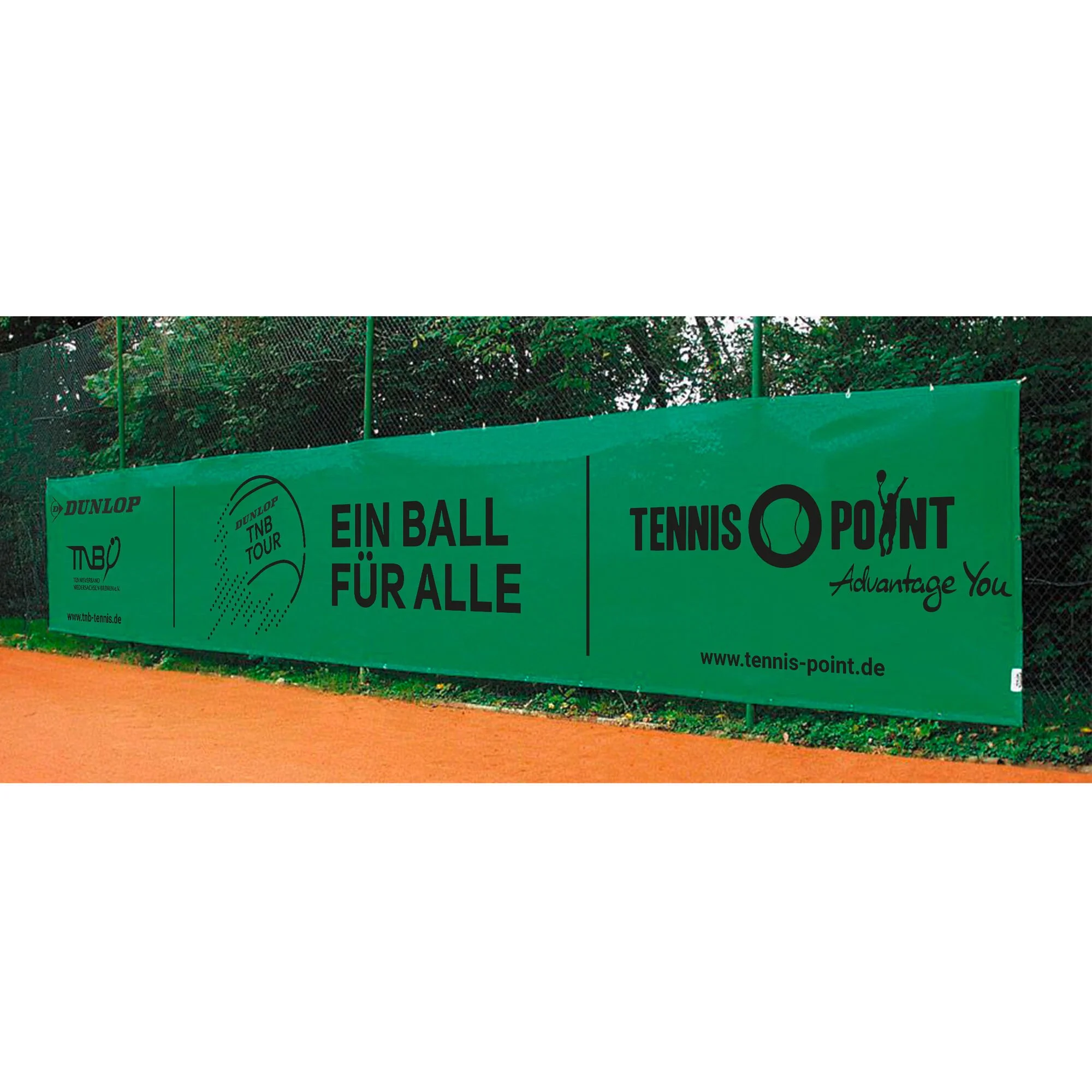 Tennis-Point Dunlop - Ein Ball Für Alle Telo Oscurante 12x2m - Verde